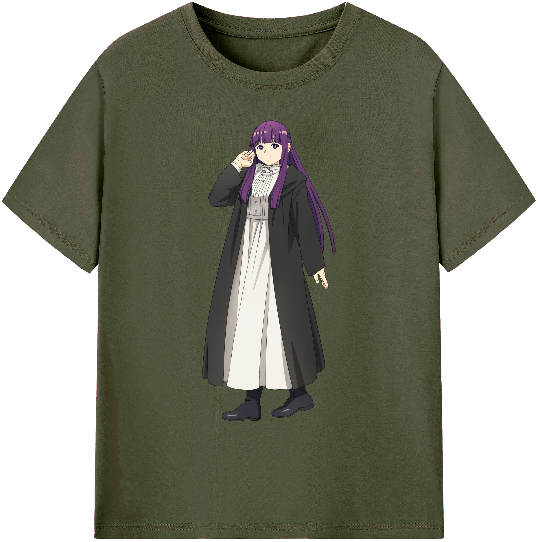 （画像用） 葬送のフリーレン Frieren 綿100％ メンズ半袖Tシャツ｜肌触りやわらか＆通気性